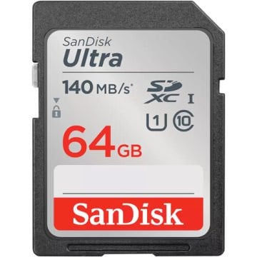 SanDisk 64GB Ultra UHS-I SDXC Hafıza Kartı SDSDUNB-64G-GN6IN