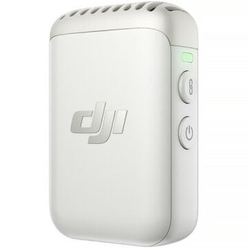 DJI Mic 2 Transmitter Dahili Mikrofonlu Kaydedici (Platinum White)