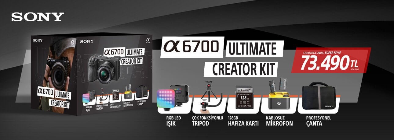 Sony A6700 LB Ultimate Creator Kit Fiyatı
