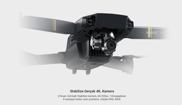 DJI Mavic Pro 4K Katlanabilir Drone