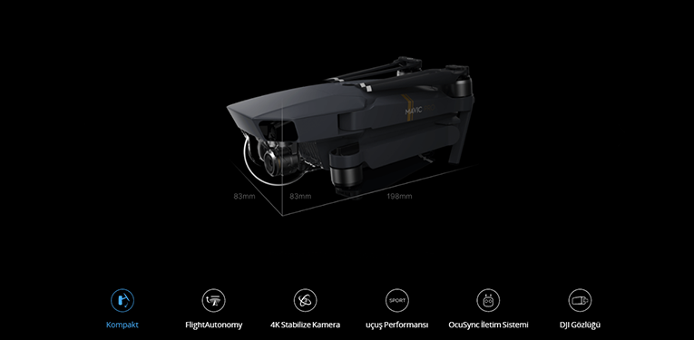DJI Mavic Pro 4K Katlanabilir Drone