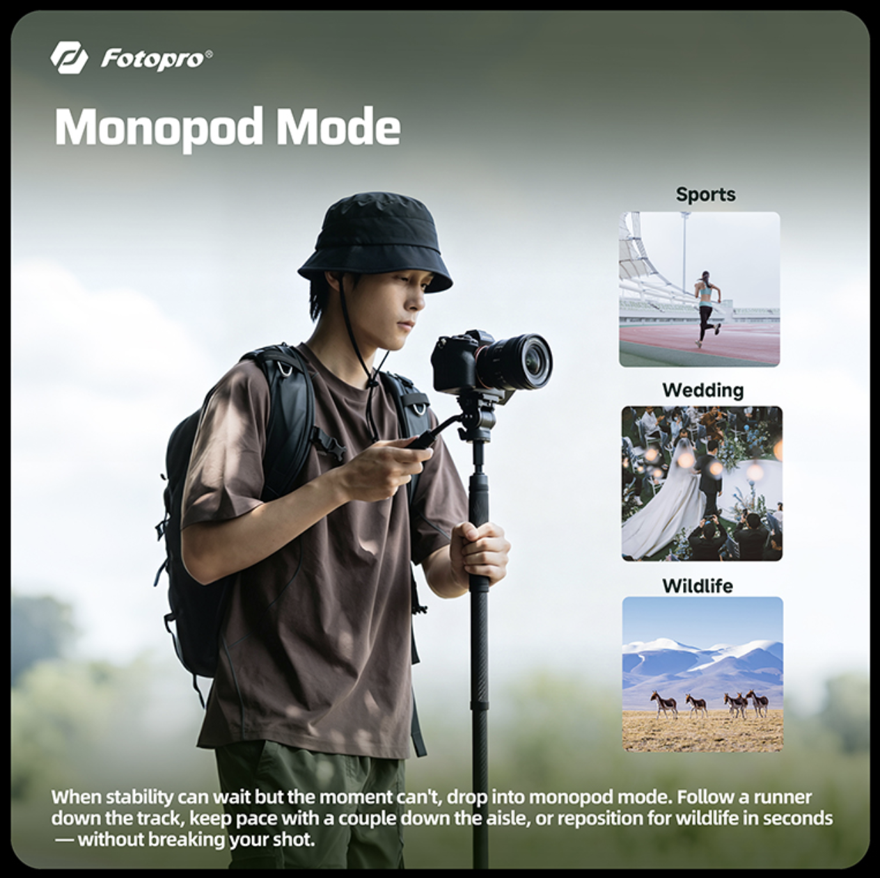 Fotopro X-AIRCROSS 4 Video tripod ürün görseli