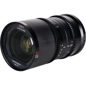 Sirui Saturn 35mm T2.9 1.6x Full-Frame Karbon Fiber Anamorfik Lens (E Mount, Nötr Flare)