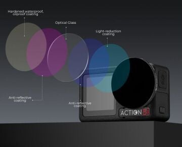 K&F ND32-512  DJI Osmo Action 5 Pro/Osmo Action 4/Osmo Action 3 ile Uyumlu Değişken Filtre