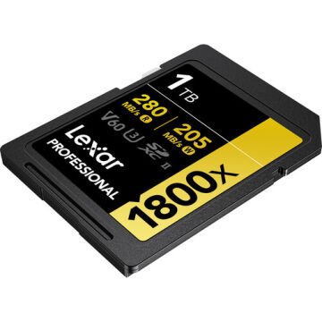 Lexar 1TB Professional 1800x UHS-II SDXC V60 Gold Series Hafıza Kartı