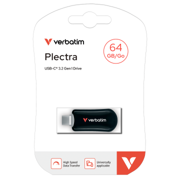 Verbatim 64 GB Plectra Usb-C Usb Flash Bellek Siyah Renk-(30224)