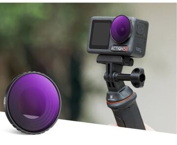K&F concept  NANO-X ND8 (3 stop)  DJI Osmo Action 4 ve Osmo Action 5 Pro  Lens Filtresi