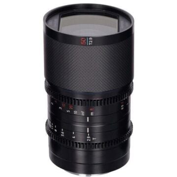 Sirui Saturn 50mm T2.9 1.6x Full-Frame Karbon Fiber Anamorfik Lens (E Mount, Mavi Flare)