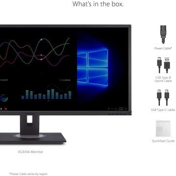 ViewSonic VG3456 34 inç WQHD Bağlantı Merkezi Monitör