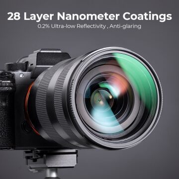 K&F Concept 105mm NANO-X MC-UV 28 Çok Katmanlı Kaplamaya sahip  Koruma Filtresi 8K Ultra HD