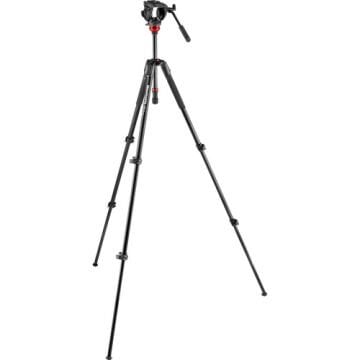 Manfrotto MVK500190XV Video kit ( 500 Fluid Video Head Flat Base with 190X Video Alu Tripod )