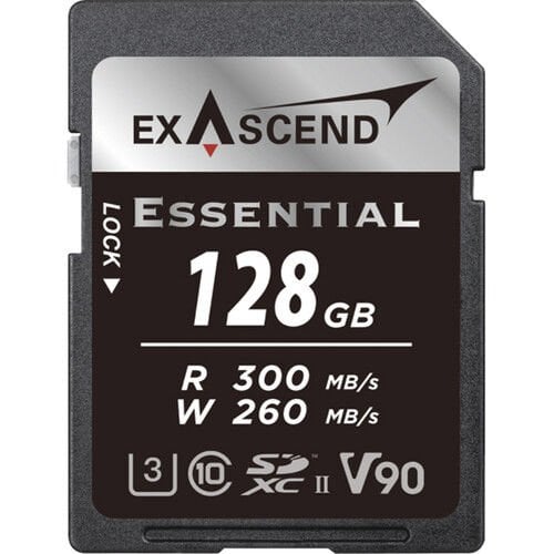 Exascend 128GB Essential UHS-II SDXC V90 Hafıza Kartı
