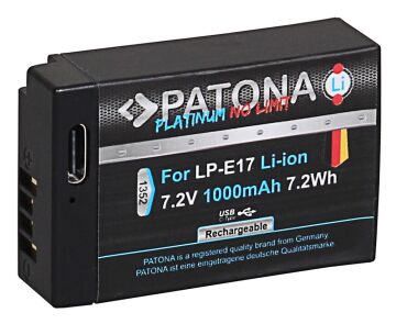 Patona 1352 Platinum f. Canon LP-E17  with USB-C Battery