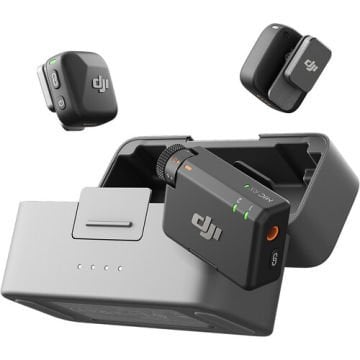 DJI Mic Mini 2 Kişilik Kompakt Kablosuz Mikrofon Sistemi (2TX+1RX+Charging Case)