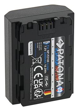 PATONA 1360 Platinum Battery f. Sony NP-FZ100 with USB-C Input