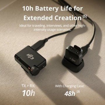 DJI Mic Mini Tek Kişilik Kompakt Kablosuz Mikrofon Sistemi (1 TX + 1 RX)