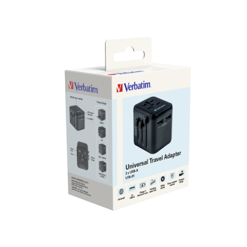 Verbatim Evrensel Seyahat Şarj Adaptörü UTS-01 2 x Usb-A Usb-(49543)