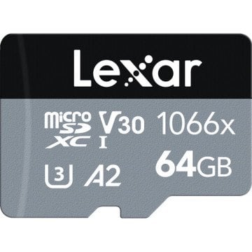 Lexar 64GB microSDXC 160MB/sn 1066x 4K Class 10 Hafıza Kartı