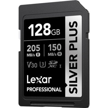Lexar 128GB Professional SILVER PLUS UHS-I SDXC Hafıza Kartı