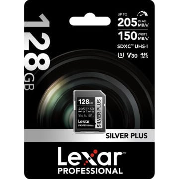 Lexar 128GB Professional SILVER PLUS UHS-I SDXC Hafıza Kartı