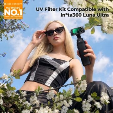 K&F Concept Insta360 Luna Ultra İçin UV Filtre (Çift Lensli )