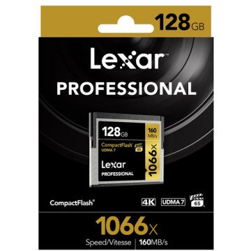 Lexar 128GB Professional 1066x CompactFlash 160MB/sn Hafıza Kartı (2'li Paket)