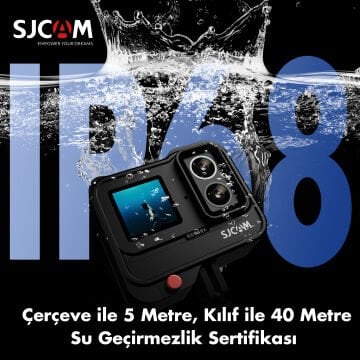 SJCAM SJ20 Dual Lens Star Night Vision 20MP 4K Aksiyon Kamerası Siyah