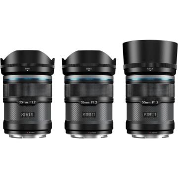 Sirui Sniper F1.2 APS-C Autofocus Nikon Z Mount 3'lü Lens Kiti (Siyah)