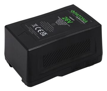 PATONA 1291 Premium Battery V-Mount 26V 302Wh f. LED Lamps and Video Cameras
