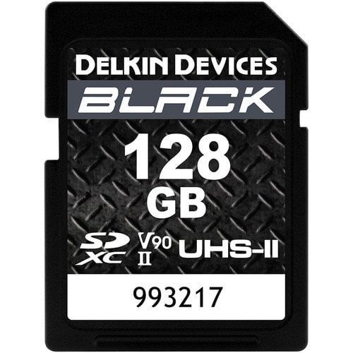 Delkin Devices 128GB Black UHS-II SDXC V90 Hafıza Kartı ( DSDBV90128)