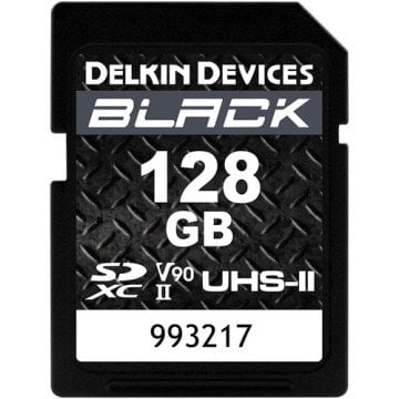 Delkin Devices 128GB Black UHS-II SDXC V90 Hafıza Kartı ( DSDBV90128)