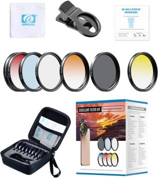 Apexel 7 in 1 HD Lens & Filtre Kit
