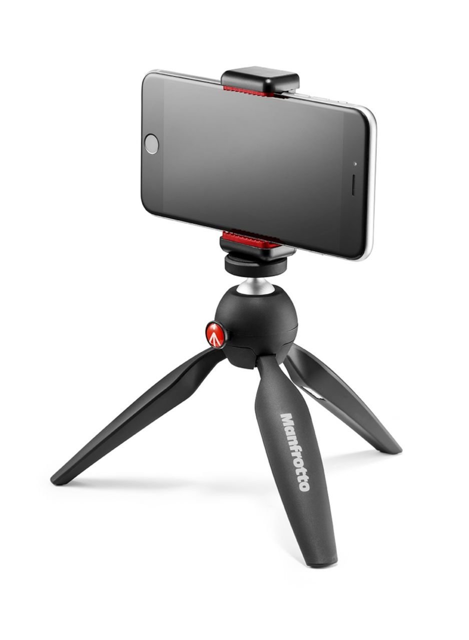 Manfrotto Mini Tripod + Universal Smartphone Clamp Black ( MTPIXI TRİPOD + MCLAMP )