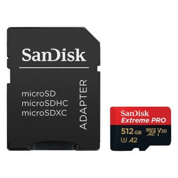 Sandisk Extreme Pro 512GB MicroSDXC 200MB/s Hafıza Kartı