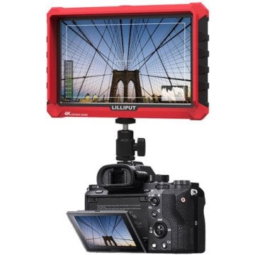 Lilliput A7S 7'' 4K Uyumlu Monitör + Batarya + Şarj Aleti