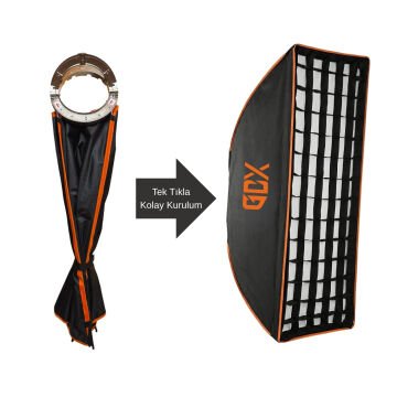 GDX ML-200R II RGB Sürekli Işık Seti – 200W Profesyonel Video & Fotoğraf Aydınlatma Kiti (Softbox + Tripod)