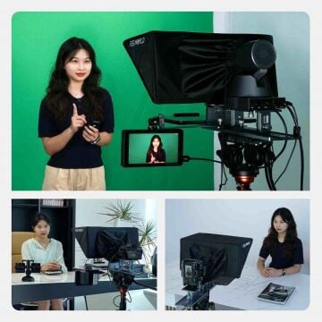 FEELWORLD TP16 Taşınabilir 16 İnç Katlanır Telepronter