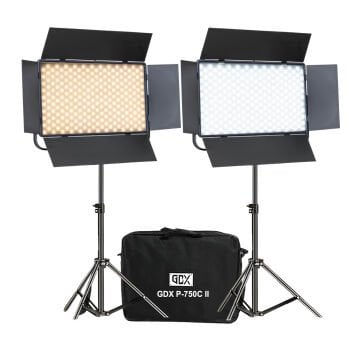 GDX P750C II Bicolor Panel İkili Işık Seti