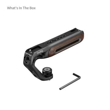 SmallRig 5252 Ahşap Üst Sap, 1/4''-20 ve ARRI 3/8''-16 Konumlandırma Vidası  ile Birlikte