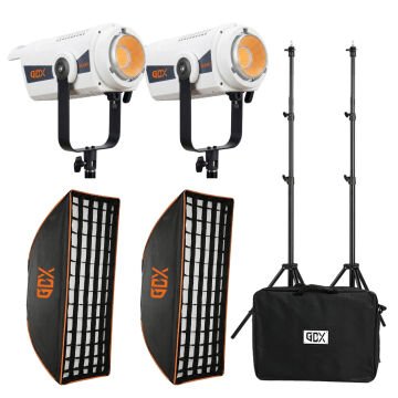 GDX LM-300C II İkili Set Video ve Fotoğraf Sürekli Işık