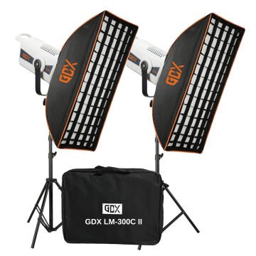 GDX LM-300C II İkili Set Video ve Fotoğraf Sürekli Işık
