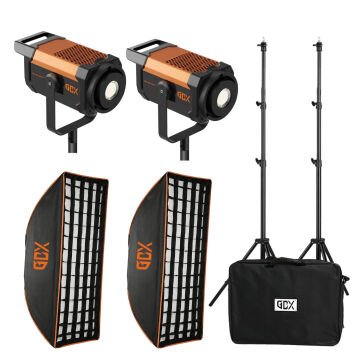 GDX CN-300C II Video ve Fotoğraf Sürekli İkili Işık Seti