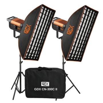 GDX CN-300C II Video ve Fotoğraf Sürekli İkili Işık Seti