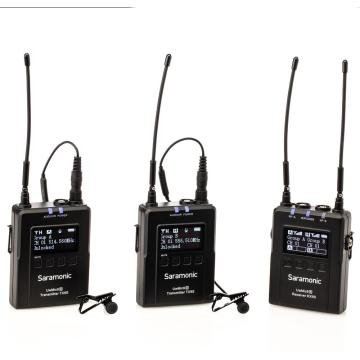 Saramonic UwMic9S Kit 2 (RX + TX + TX) Kablosuz Yaka Mikrofonu