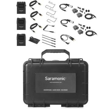 Saramonic UwMic9S Kit 2 (RX + TX + TX) Kablosuz Yaka Mikrofonu