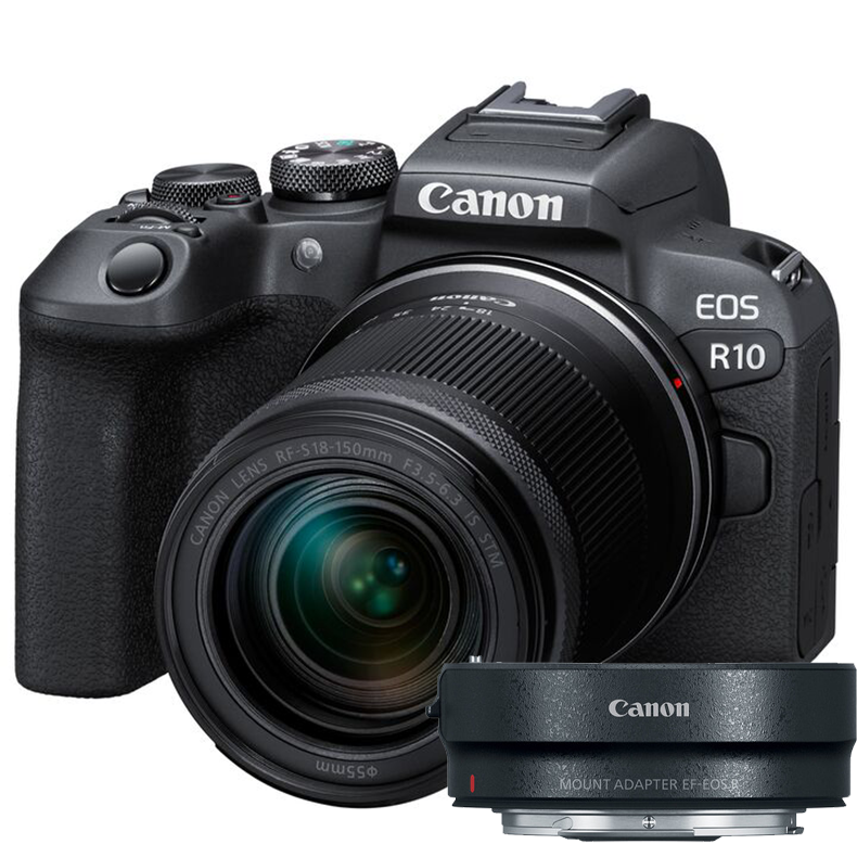 Canon EOS R10 18-150mm Lens + EF-EOS R Adaptör