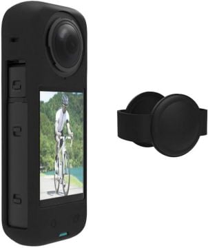 Böwee Insta360 X5 için Lensli Silikon Koruyucu Kılıf