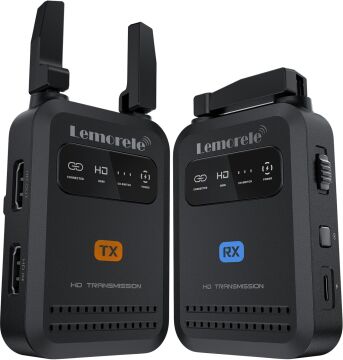Lemorele R5000 Wireless Video Transmission  200 Metre Kablosuz HDMI Video Aktarım Kiti (1080p 60Hz, 5GHz, Dual Anten)