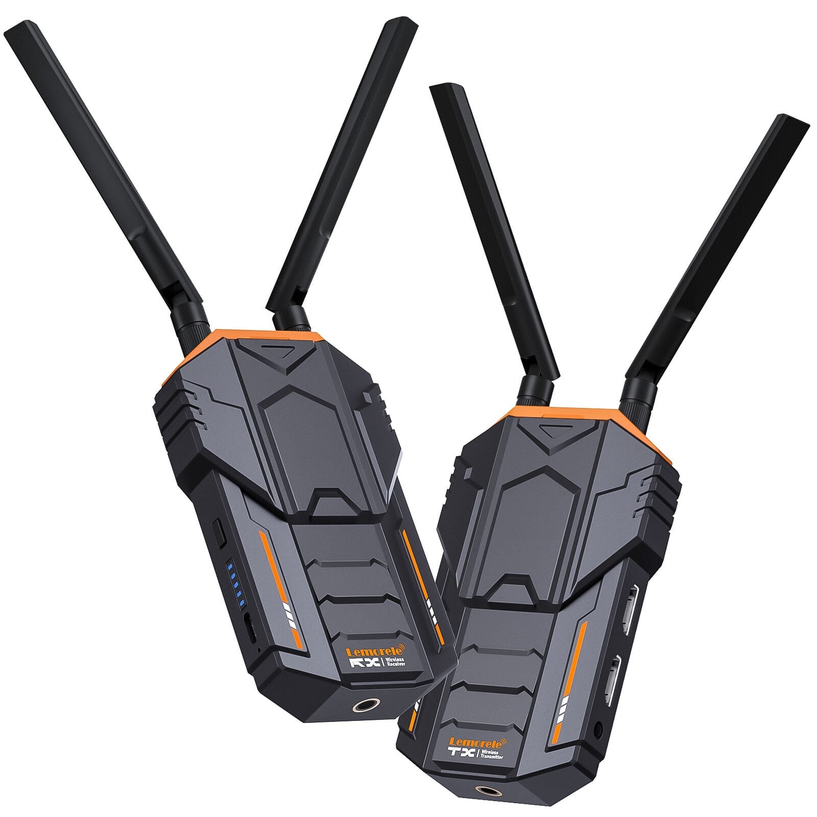 Lemorele R1000 Tak Çalıştır, Wireless HDMI 200 Metre Kablosuz Görüntü Ses Aktarıcı (Alıcı ve Verici  Set)