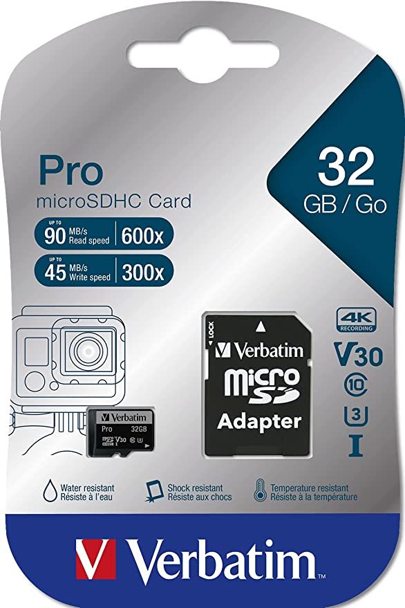 Verbatim 32GB 90MB/S Micro SD Pro Class 10 UHS-I Hafıza Kartı